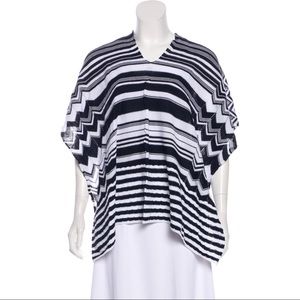 Missoni Black & White Poncho